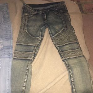 Dark Blue Biker Jean